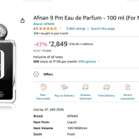 Afnan 9PM Inspired Attar 25g