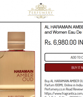 Amber Oud Al-Haramain Inspired Attar 25g