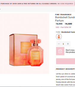 Bombshell Victoria's Secret Inspired Attar 25g