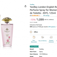 Yardley English Rose Inspired Attar 25g