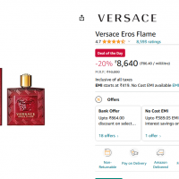Versace Eros Flame Inspired Attar 25g