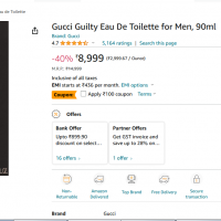 Gucci Guilty Inspired Attar 25g