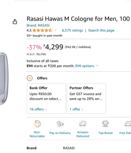 Rasasi Hawas Style 25g