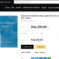 D & G Light Blue Inspired Attar 25g