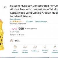 Musk Safi Inspired Attar 25g High Quality