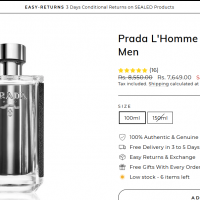 Prada L'Homme Inspired Attar 25g