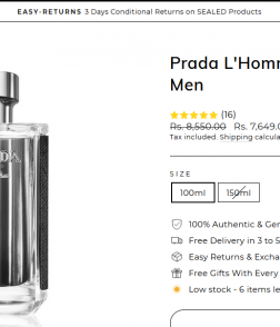 Prada L'Homme Inspired Attar 25g