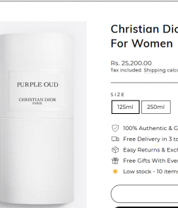 Purple Oud Christian Dior Inspired Attar 25g