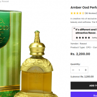 Rasasi Amber Oud Inspired Attar 25g