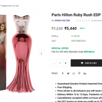 Paris Hilton Ruby Rush Inspired Attar 25g