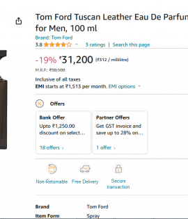 Tom Ford Tuscan Leather Inspired Attar 25g