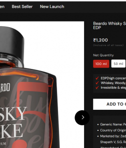 Beardo Whisky Smoke Inspired Attar 25g